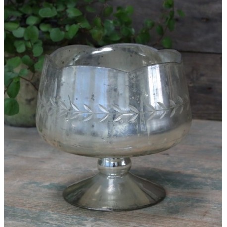 Pucharek Szklany Chic Antique z Wzorami