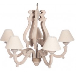 Prowansalski Żyrandol Drewniany A