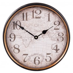 Zegar Retro Mapa