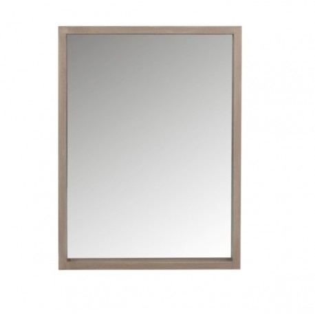 Lustro w Metalowej Ramie Owalne Białe