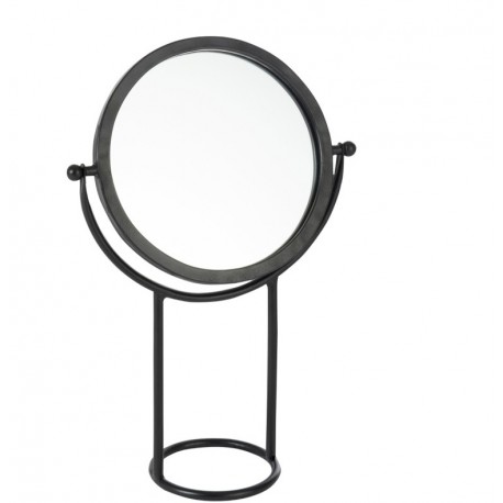 Lustro w Drewnianej Ramie Czarne A