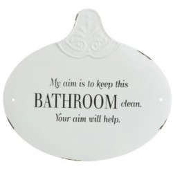 Tabliczka Metalowa Do Łazienki A