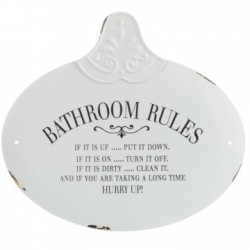 Tabliczka Metalowa Do Łazienki C