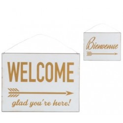 Tabliczka Metalowa z Napisami Dwustronna 1D