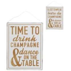 Tabliczka Metalowa z Napisami Dwustronna 2C