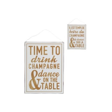 Tabliczka Metalowa z Napisami Dwustronna 2C