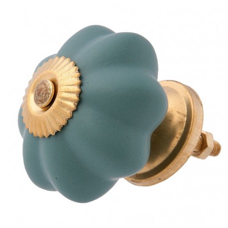 Gałka Meblowa Zielonoszara