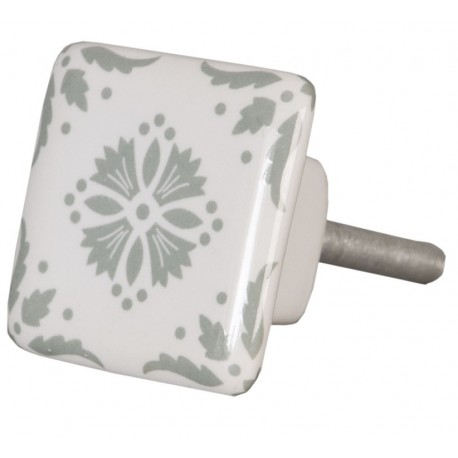 Gałka Meblowa Ozdobna Biała