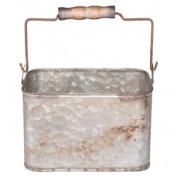 Metalowy Pojemnik Vintage z Rączką B