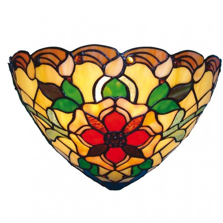 Kinkiet Witrażowy Tiffany Łuski B