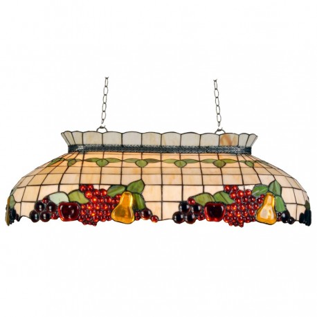 Lampa Witrażowa Sufitowa Podłużna Ważki