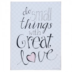 Obraz Retro z Napisami Love Clayre & Eef