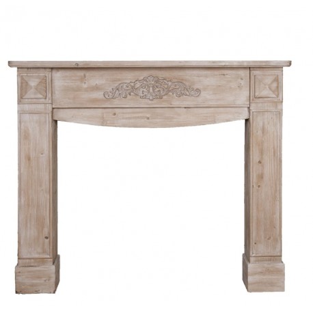 Imitacja Kominka w Stylu Prowansalskim Brązowa B