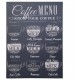 Obraz z Kawą Caffee Menu