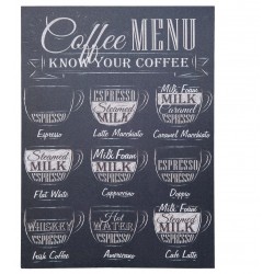 Obraz z Kawą Caffee Menu