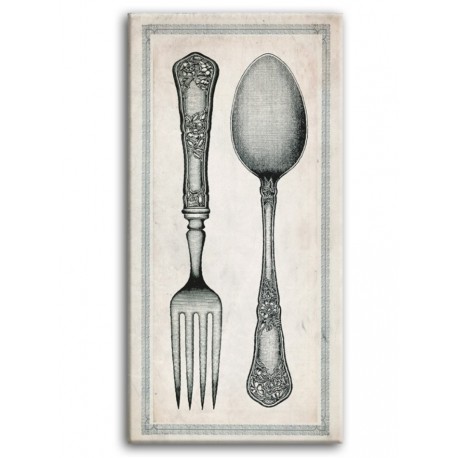 Obraz Ze Sztućcami Wysoki A