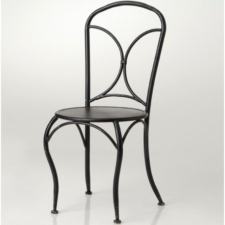 Krzesło Metalowe Prowansalskie Białe A