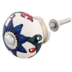 Gałka Meblowa Boho w Kwiaty A