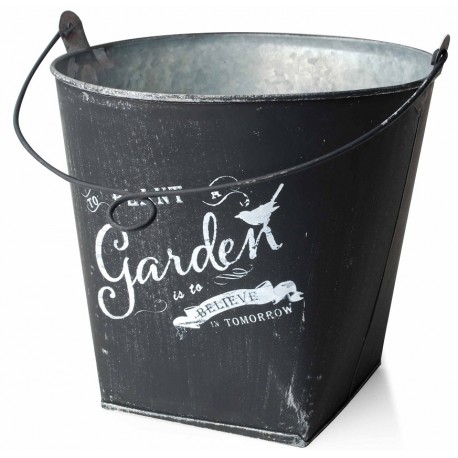 Osłonka Na Doniczkę Metalowa Okrągła Plant Garden C