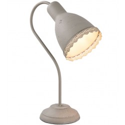 Lampa Stołowa Prowansalska Romance Szara B