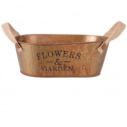 Osłonka Na Doniczkę Metalowa Rust C