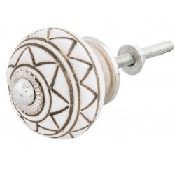 Gałka Meblowa We Wzory Niebieska