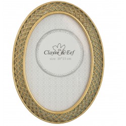 Ramka Na Zdjęcia Owalna Złota A
