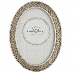 Ramka Na Zdjęcia Owalna Srebrna A