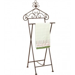 Stojak na Ręczniki / Ubrania Metalowy Beżowy