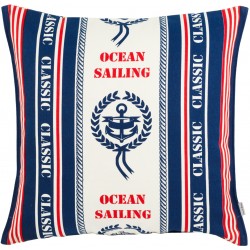 Poduszka Marynistyczna z Kotwicami Beżowa