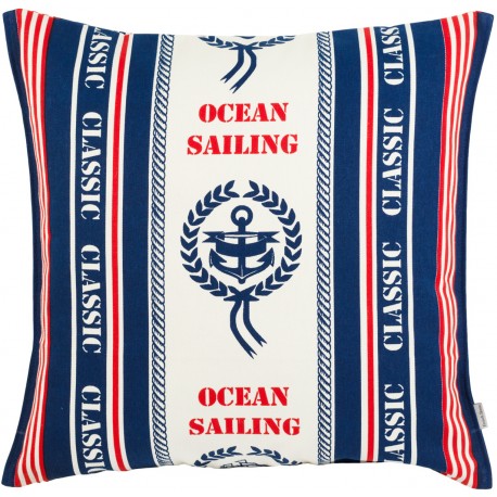 Poduszka Marynistyczna z Kotwicami Beżowa