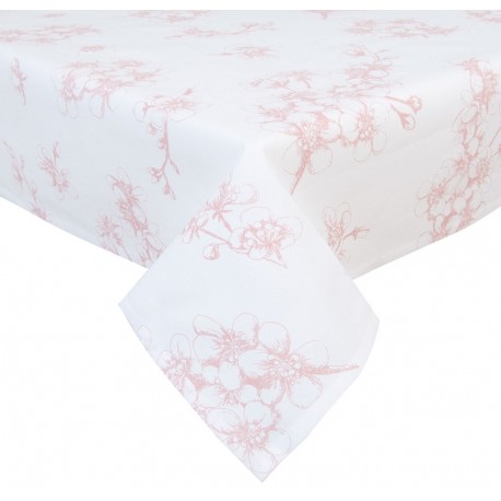 Obrus Prowansalski w Różowe Kwiaty Kwadratowy A