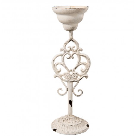 Świecznik Prowansalski Postarzany Szary F