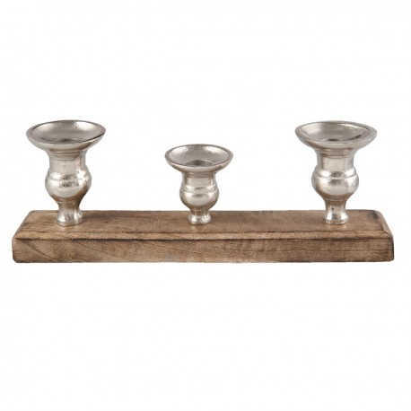 Świecznik Prowansalski Metalowy Przecierany B