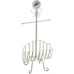 Wieszak Na Ręczniki z Lawendą Metalowy A