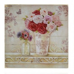Obraz w Stylu Prowansalskim z Kwiatami A