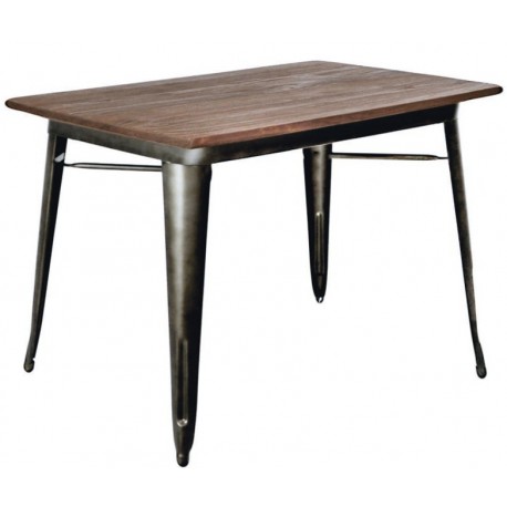 Metalowy Stół Industrialny Lofti Biały Przecierany B