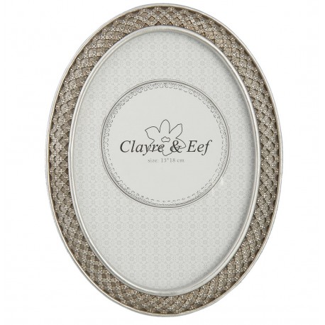 Ramka Na Zdjęcia Owalna Srebrna A