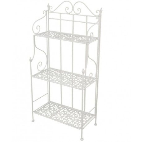 Metalowy Regał Prowansalskki Biały B