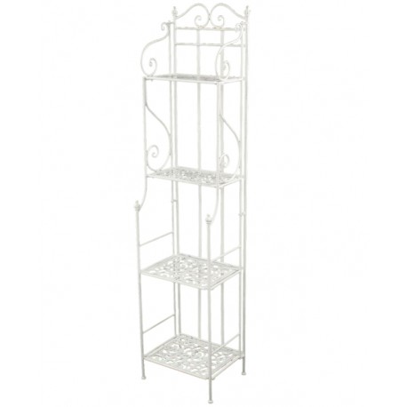 Metalowy Regał Prowansalskki Biały C