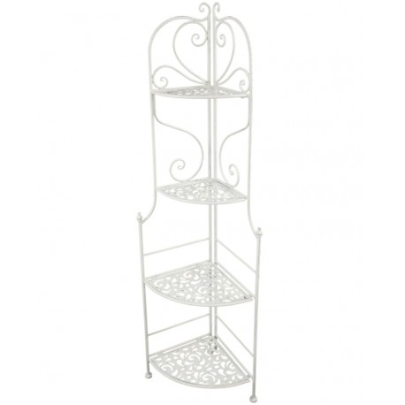 Metalowy Regał Prowansalskki Biały E