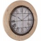 Drewniany Zegar z Metalowymi Cyframi