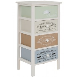 Szafka Prowansalska z Kolorowymi Szufladami 2