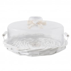 Wiklinowa Taca z Kloszem A