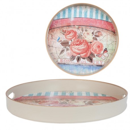 Taca Prowansalska z Różami Okrągła
