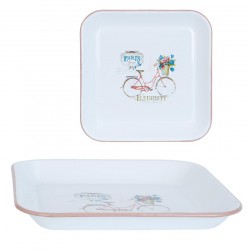 Taca Prowansalska Metalowa z Rowerem