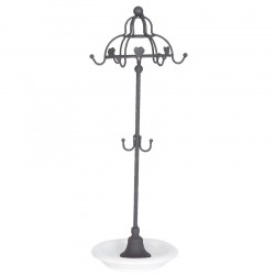 Stojak Na Biżuterię Prowansalski Biało-Czarny D