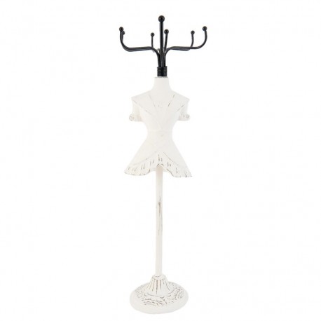 Stojak Na Biżuterię Prowansalski Biało-Czarny E