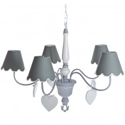 Żyrandol Prowansalski Szary