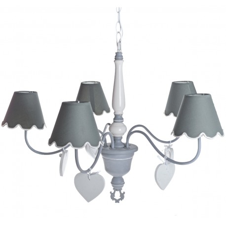 Żyrandol Prowansalski Szary